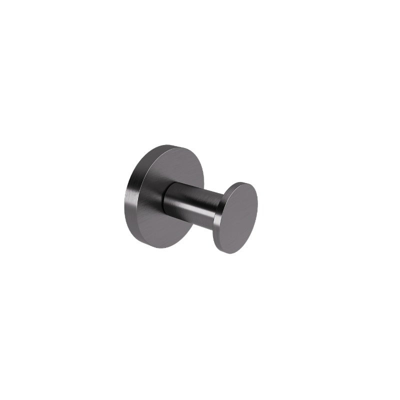 OMICRON SINGLE ROBE HOOK 2.8X4X4.4CM PVD BRUSHED GUNMETAL