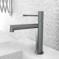 TERRA SINGLE LEVER BASIN MIXER GUN METAL LIGHT