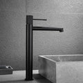 TERRA SINGLE LEVER BASIN MIXER TALL BLACK MATTE