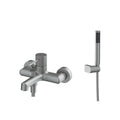TERRA SINGLE LEVER BATH-SHOWER MIXER GUN METAL LIGHT