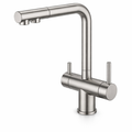 HARMONY 3-WAY KITCHEN MIXER INOX WITH PULL-OUT SPRAY