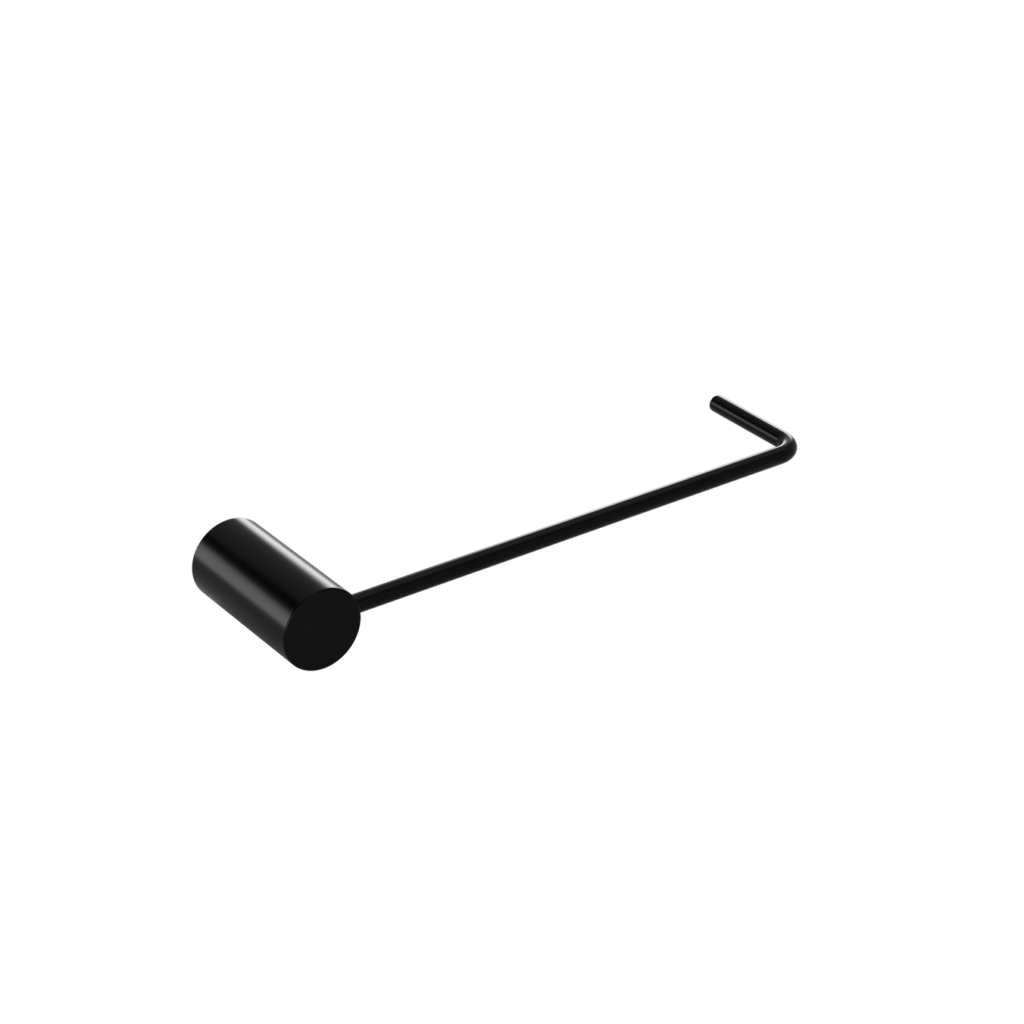 LAMDA BLACK MATTE TOWEL RING