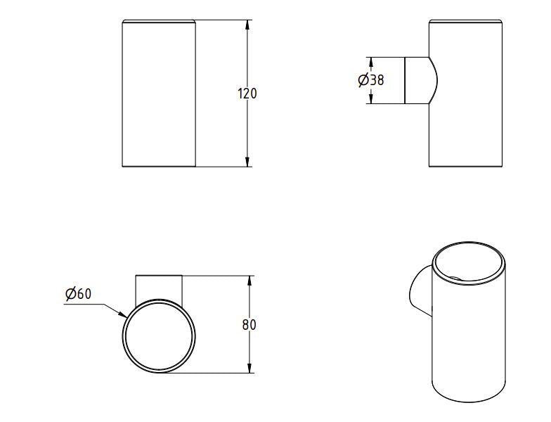 LAMDA BLACK MATTE TUMBLER HOLDER