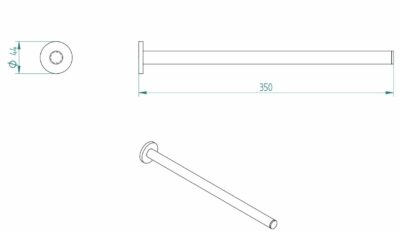 OMICRON SIDE TOWEL BAR