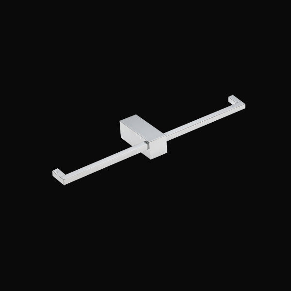 KAPPA DOUBLE TOILET ROLL HOLDER CHROME 26.5×6.5×2.5cm BRASS