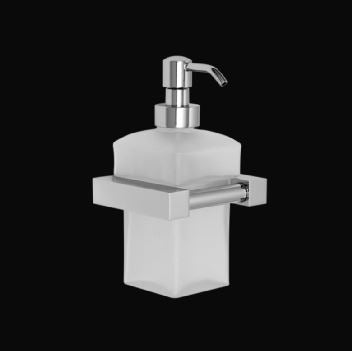 EPSILON FROSTED GLASS SOAP DISPENSER