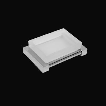 EPSILON FROSTED GLASS SOAP DISH HOLDER