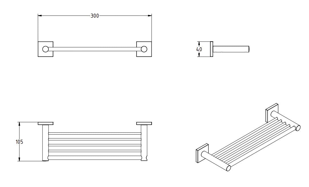 DELTA SHOWER SHELF