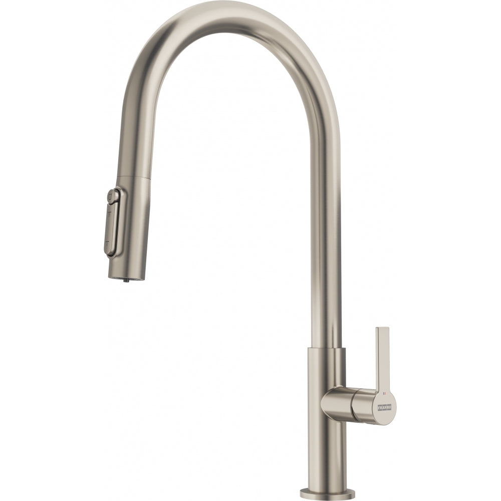 FRANKE Maris Slim Sink Mixer Clear Water Pull out Brushed Steel