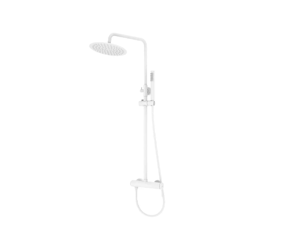 ERA WHITE SINGLE LEVER SHOWER COLUMN