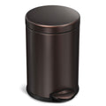 4.5L Round Pedal Bin Dark Bronze Stainless Steel