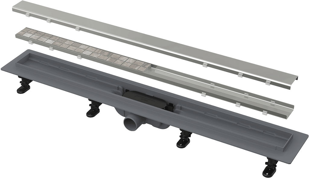 SHOWER DRAIN WITH AN EDGE FOR TWO-SIDED GRID 55CM SIMPLE