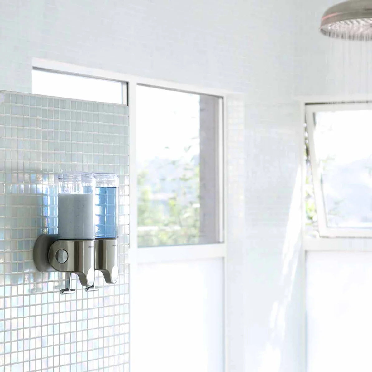 WALL MOUNT PUMP SOAP DISPENSER TWIN