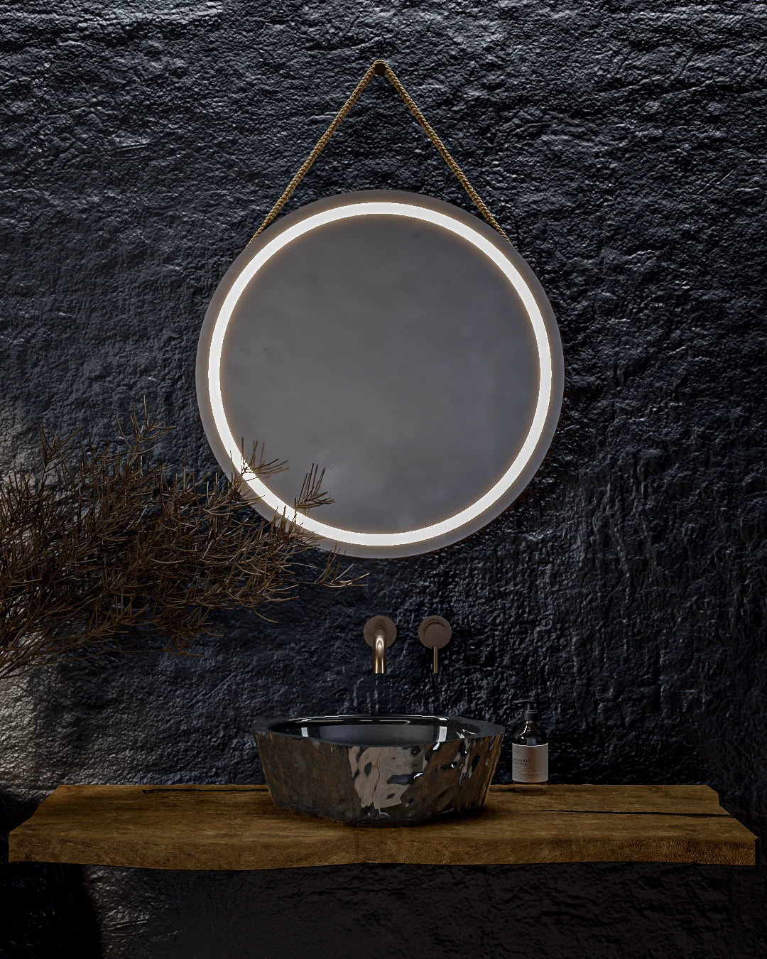 CIRCLE ROPE WITH LED MIRROR
