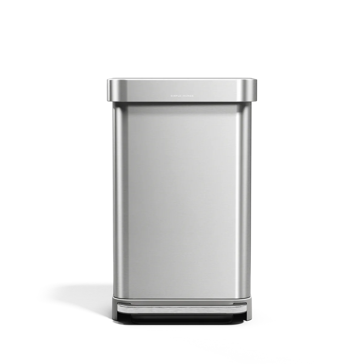 45L BRUSHED STAINLESS STEEL BIN