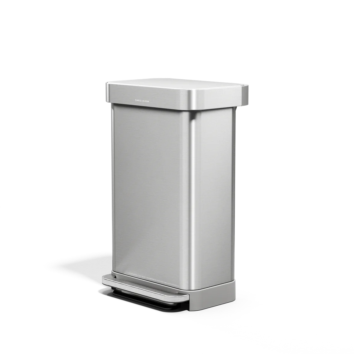 45L BRUSHED STAINLESS STEEL BIN