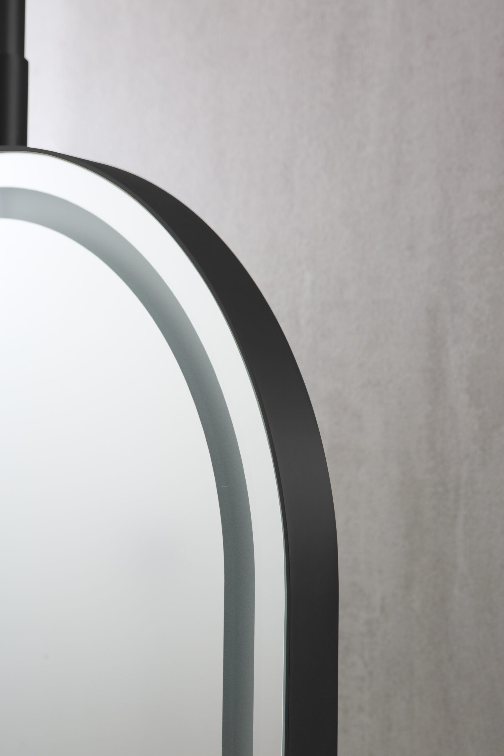 LED MIRROR WITH BLACK METAL FRAME 50x150CM