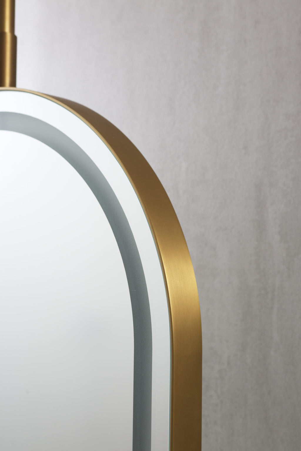 LED MIRROR WITH GOLD METAL FRAME 50x150CM