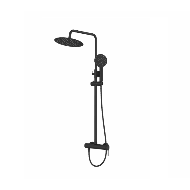 ERA MATTE BLACK SINGLE LEVER SHOWER COLUMN