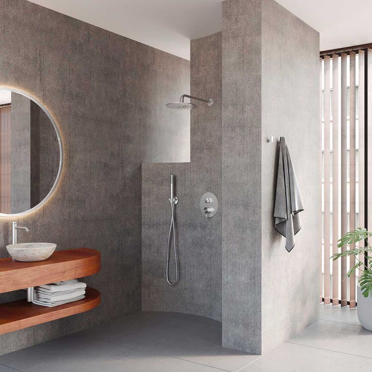 ERA BRUSHED NICKEL CONCEALED SHOWER SET MIXER