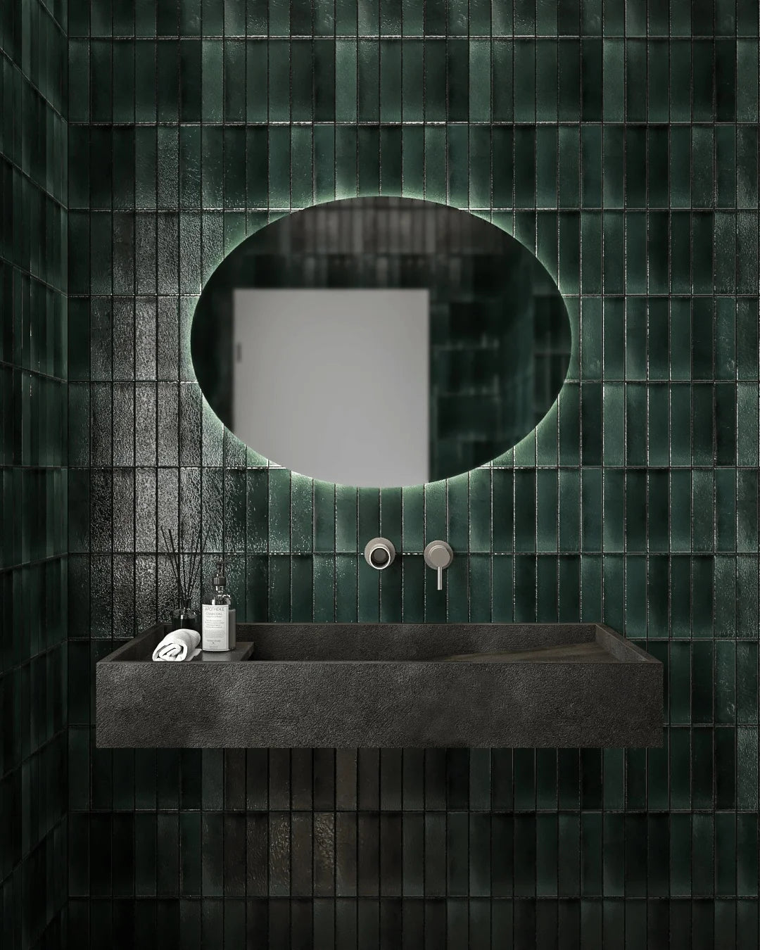 OVAL MIRROR 85X65CM