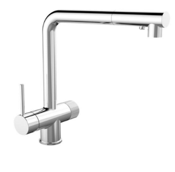 SKY TOP 3-WAY SINK MIXER PULL-OUT SPRAY BRASS CHROME
