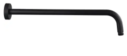 WALL CURVE SHOWER ARM 35CM BLACK MATTE