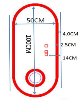 BILBAO CURVE LED MIRROR 100X50CM