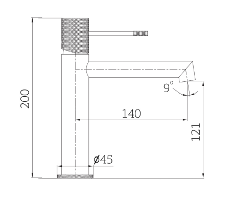 TERRA SINGLE LEVER BASIN MIXER CHROME
