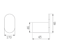 SINGLE ROBE HOOK BLACK MATT
