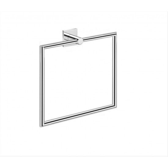 SANCO TEMPO TOWEL RING SQUARE CHROME