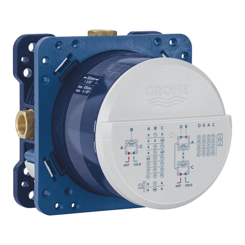 GROHE RAPIDO SMARTBOX UNIVERSAL ROUGH-IN BOX, 1/2″ FOR CONCEALED SHOWER MIXERS