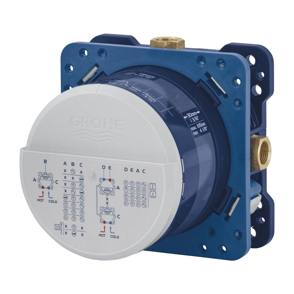 GROHE RAPIDO SMARTBOX UNIVERSAL ROUGH-IN BOX, 1/2″ FOR CONCEALED SHOWER MIXERS