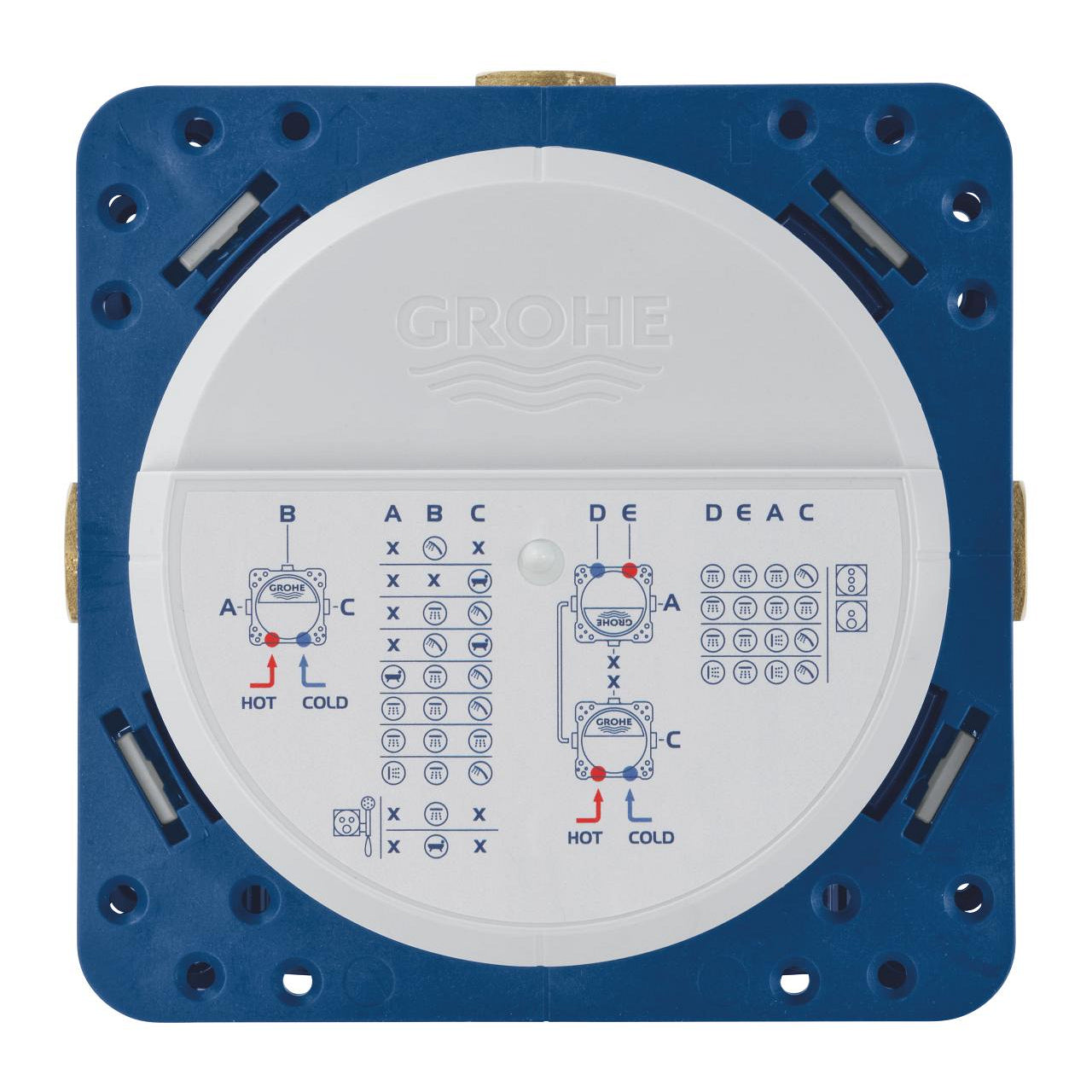 GROHE RAPIDO SMARTBOX UNIVERSAL ROUGH-IN BOX, 1/2″ FOR CONCEALED SHOWER MIXERS