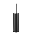 Black round toilet brush