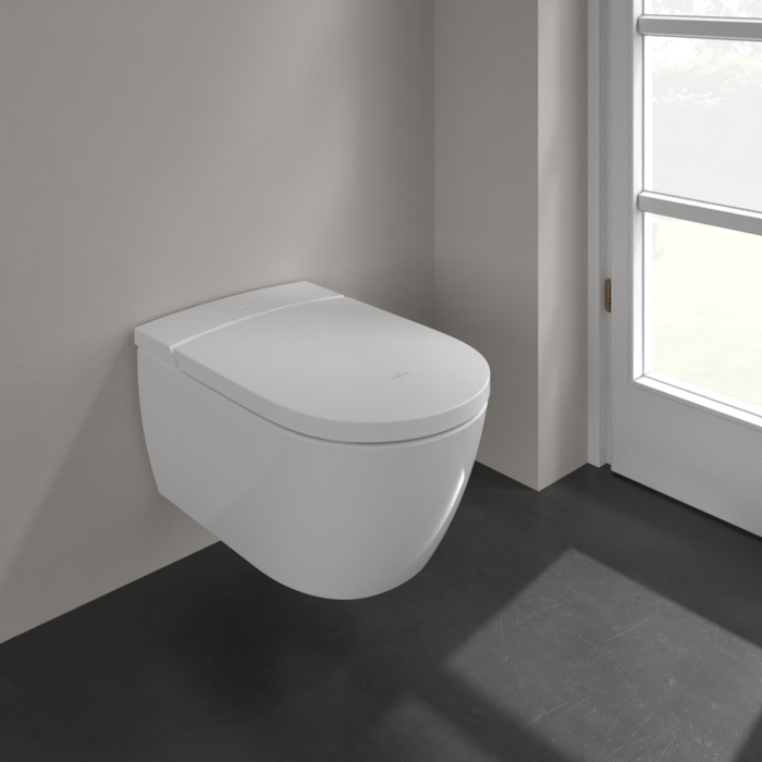 Villeroy&Boch ViClean-I100 Shower toilet, rimless, White Alpin CeramicPlus