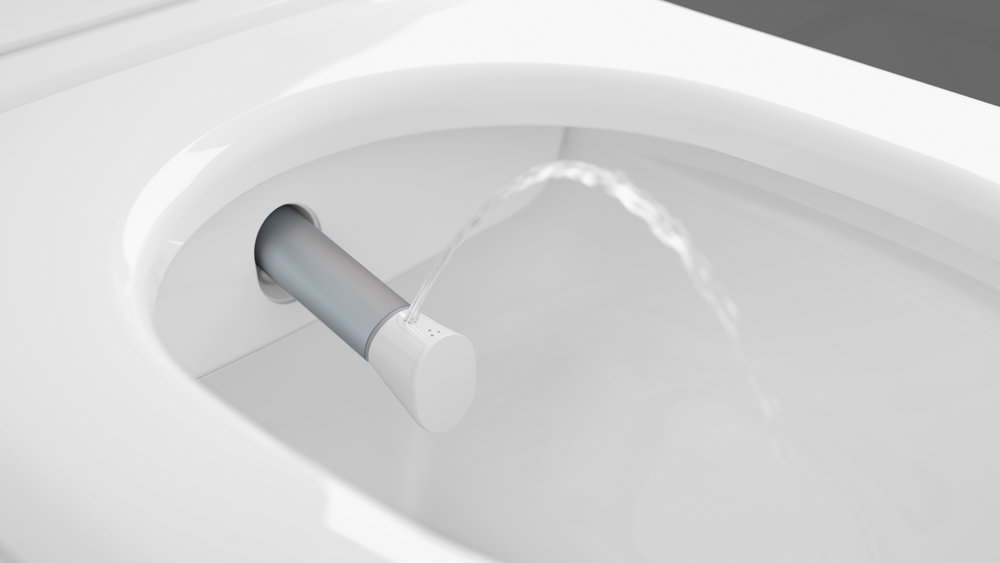 Villeroy&Boch ViClean-I100 Shower toilet, rimless, White Alpin CeramicPlus
