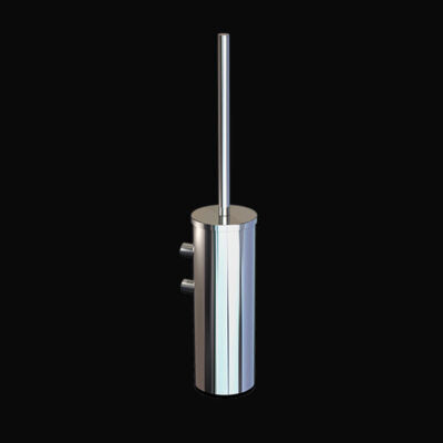 Wall mounted toilet brush with long handle