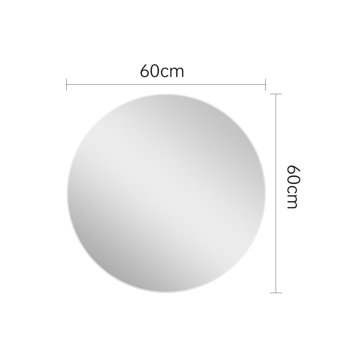 ROUND FRAMELESS MIRROR ⌀600MM