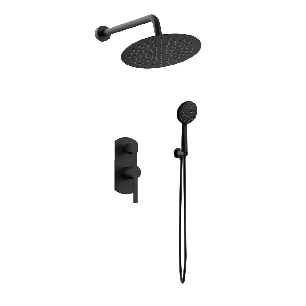 ELEGANCE CONCEALED BATH-SHOWER MIXER SET BLACK MATT