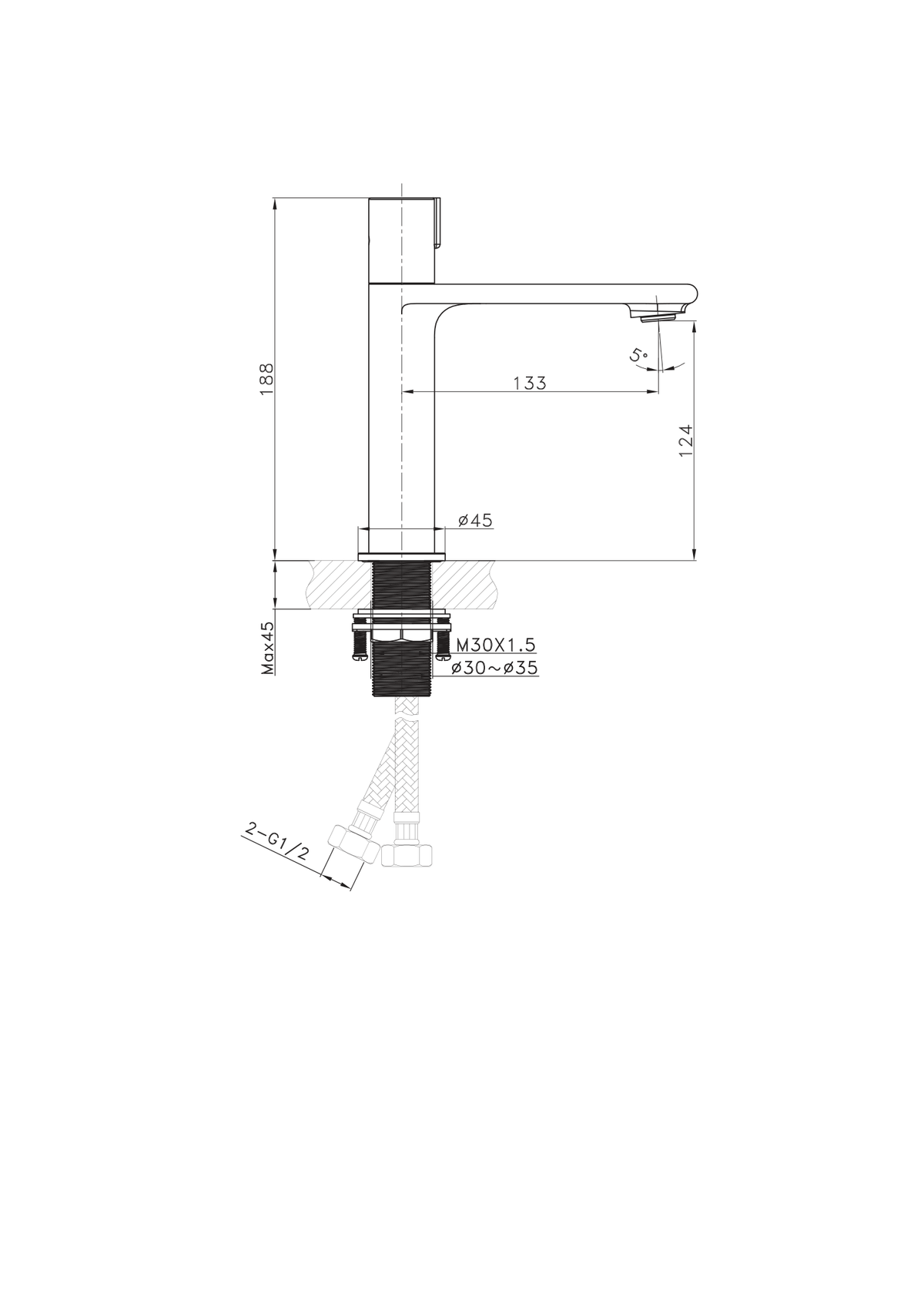 Orabella technical specifications and dimensions