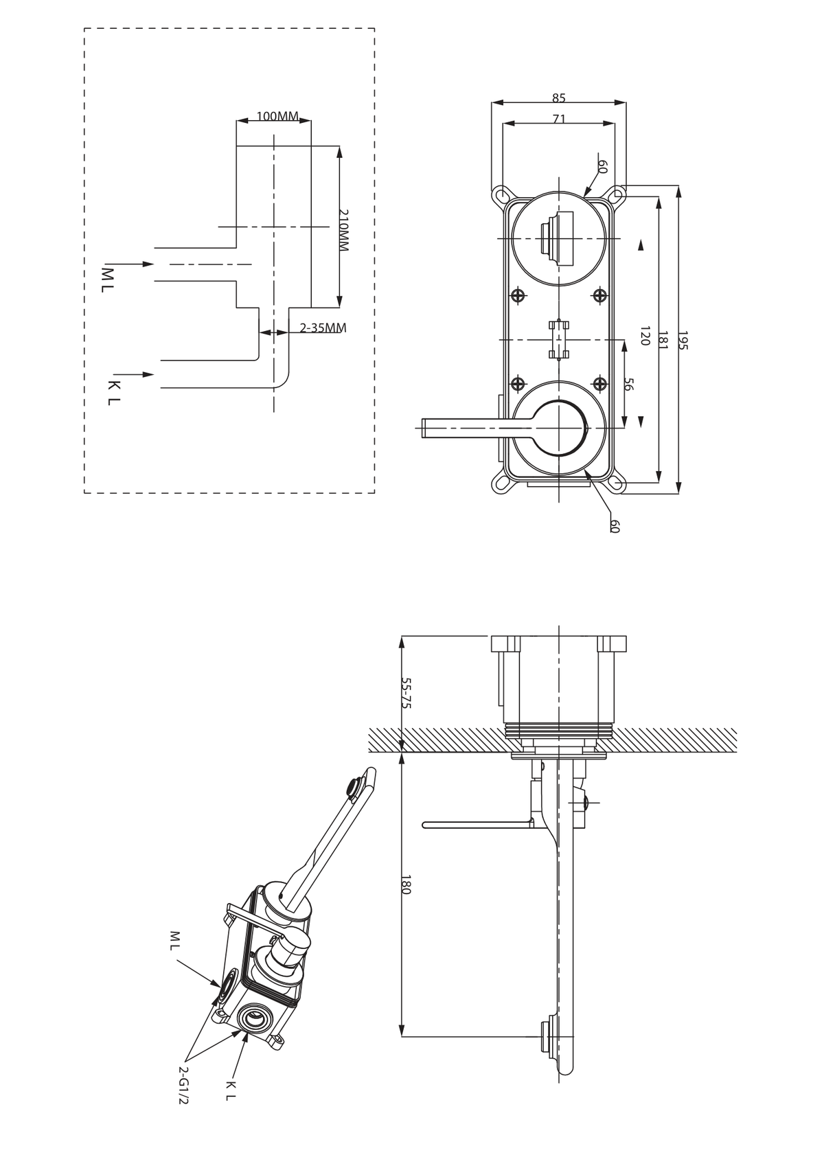 Orabella technical specifications and dimensions