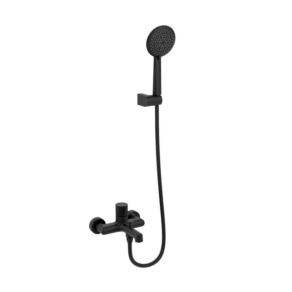 TERRA SINGLE LEVER BATH-SHOWER MIXER BLACK MATTE