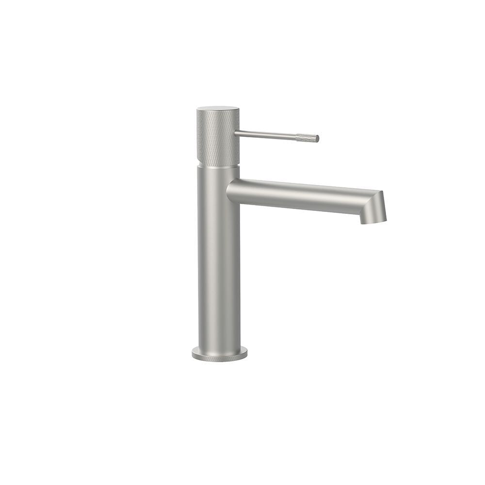 TERRA SINGLE LEVER BASIN MIXER BRUSHED NICKEL