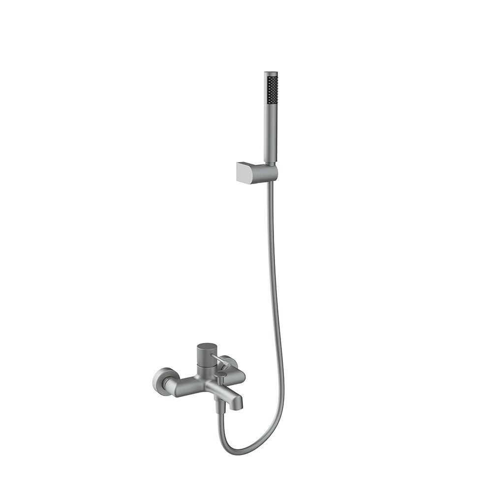 TERRA SINGLE LEVER BATH-SHOWER MIXER GUN METAL LIGHT