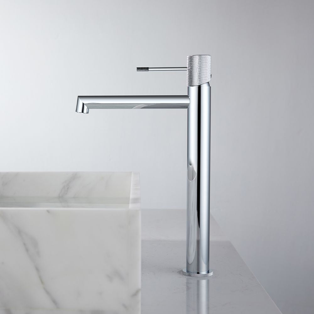 TERRA SINGLE LEVER BASIN MIXER TALL CHROME