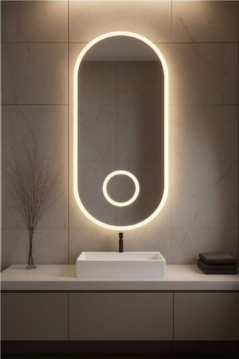 BILBAO CURVE LED MIRROR 100X50CM