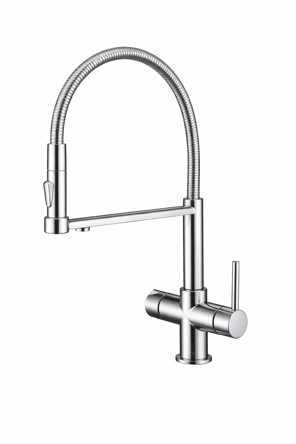 CONTEMPORARY ART KITCHEN MIXER WITH WIRE SPOUT