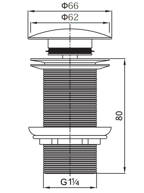 WHITE POP-UP WITH CERAMIC LID