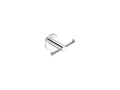 SANCO TWIST ROBE HOOK DOUBLE CHROME